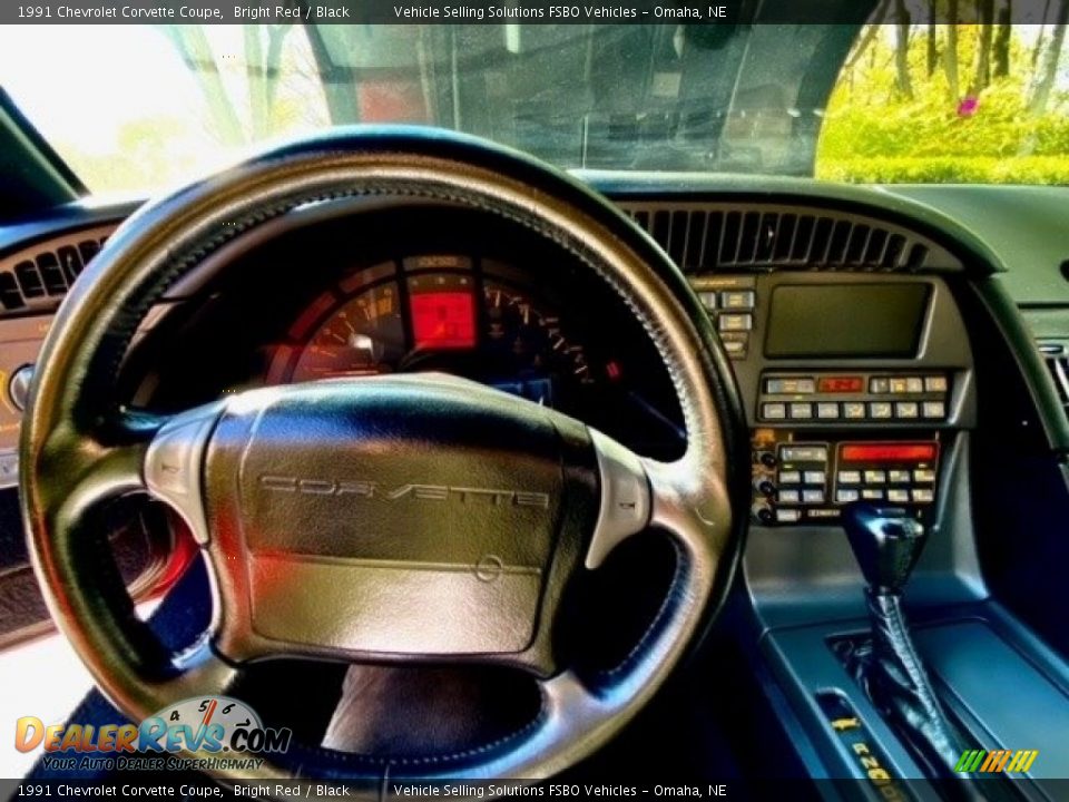 1991 Chevrolet Corvette Coupe Bright Red / Black Photo #10