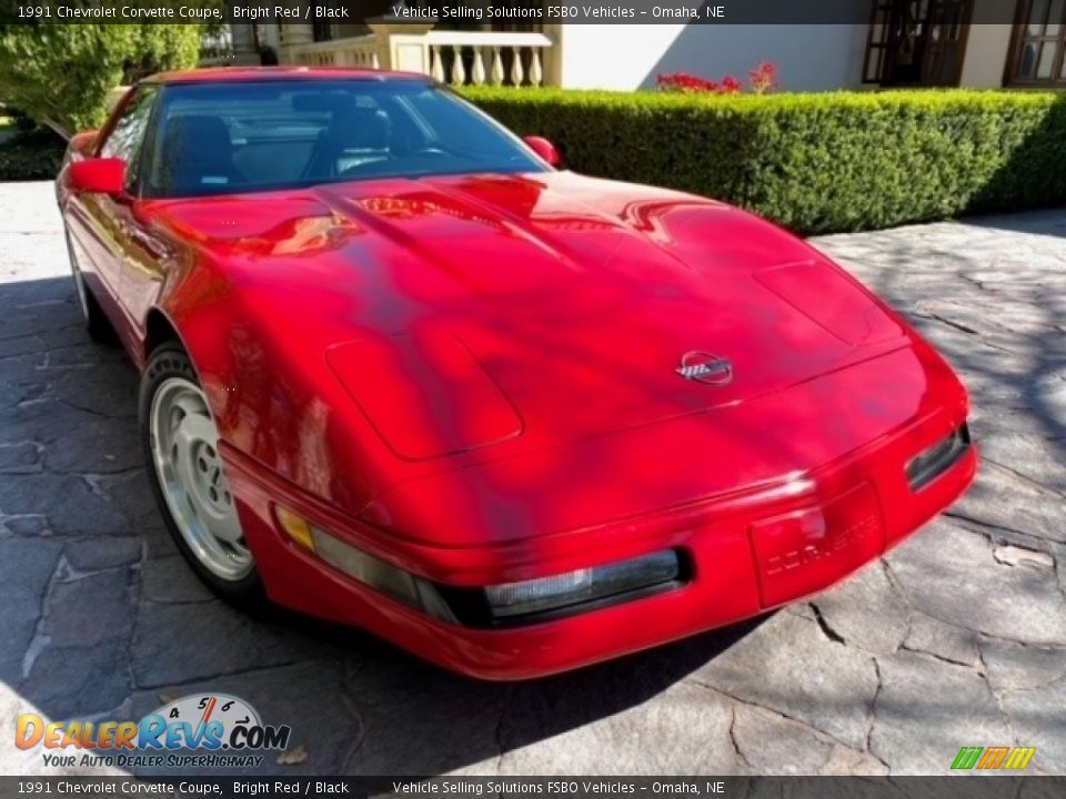 1991 Chevrolet Corvette Coupe Bright Red / Black Photo #12