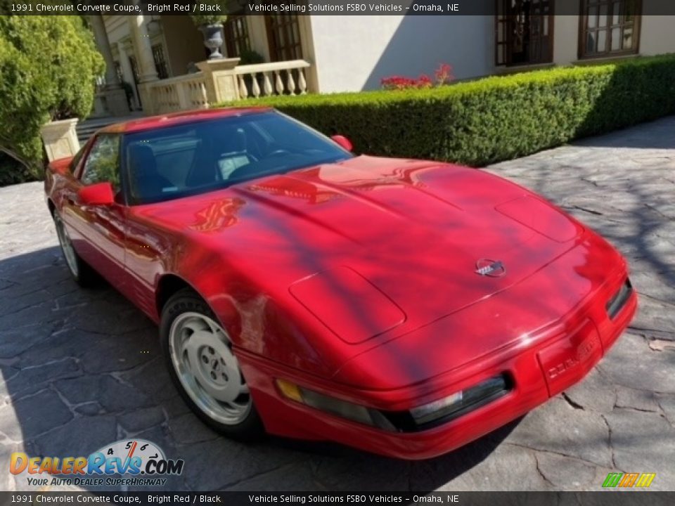 1991 Chevrolet Corvette Coupe Bright Red / Black Photo #13
