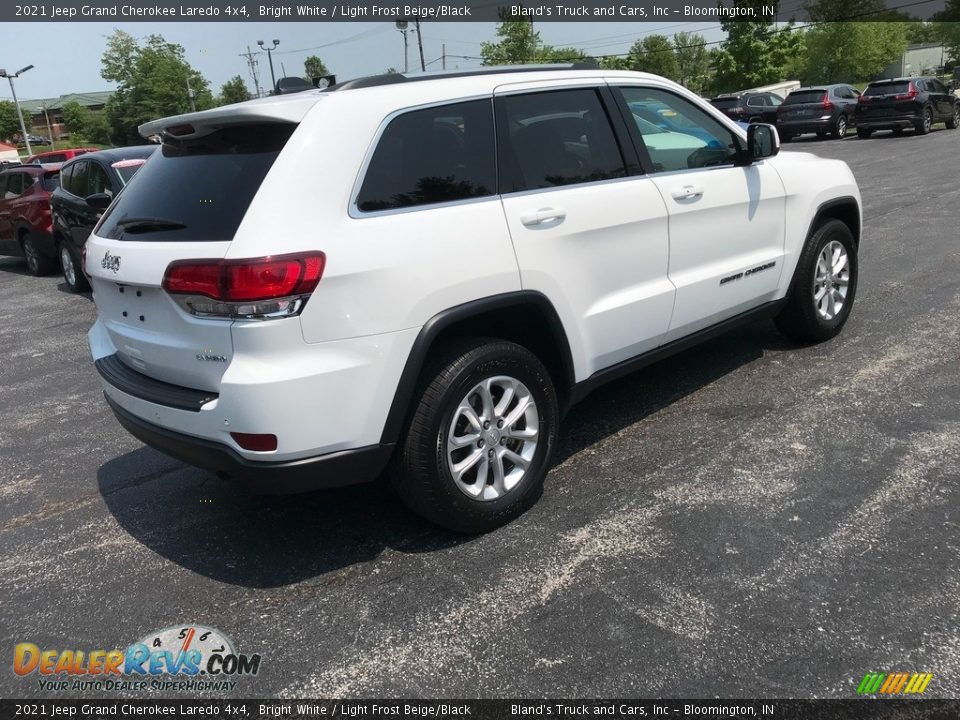 2021 Jeep Grand Cherokee Laredo 4x4 Bright White / Light Frost Beige/Black Photo #7