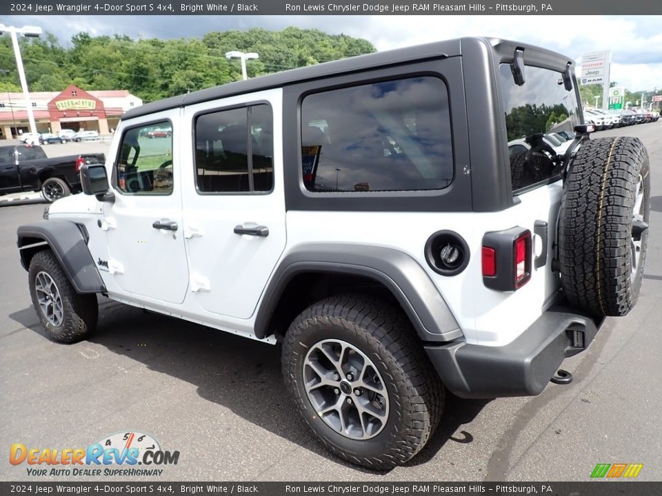 2024 Jeep Wrangler 4-Door Sport S 4x4 Bright White / Black Photo #3