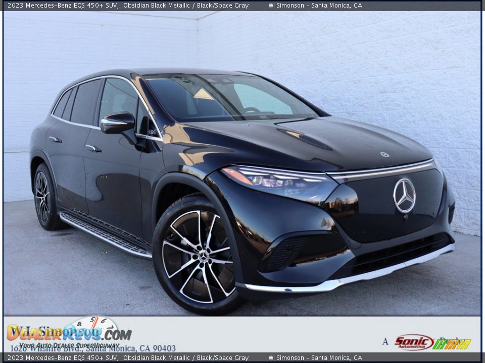 2023 Mercedes-Benz EQS 450+ SUV Obsidian Black Metallic / Black/Space Gray Photo #1