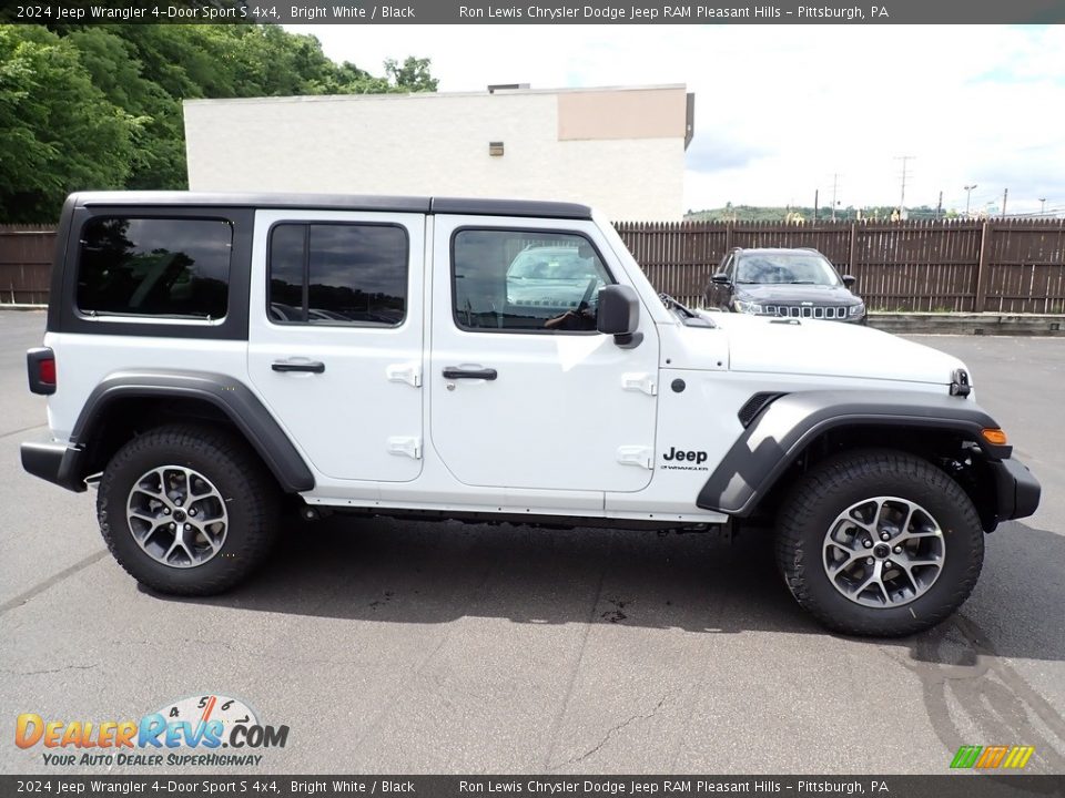 Bright White 2024 Jeep Wrangler 4-Door Sport S 4x4 Photo #7