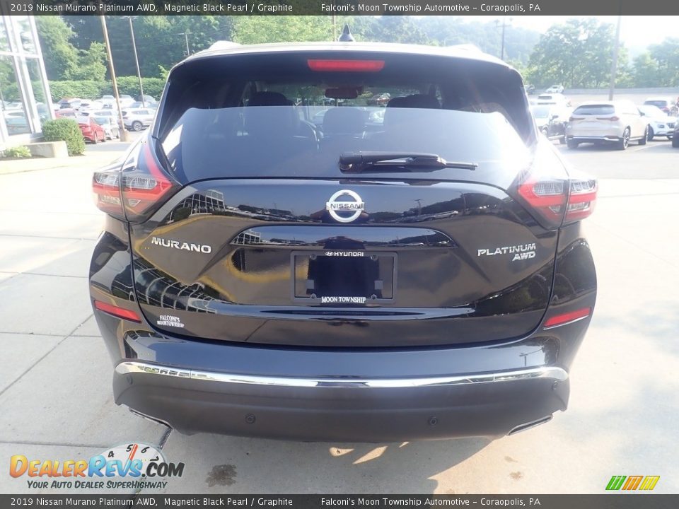 2019 Nissan Murano Platinum AWD Magnetic Black Pearl / Graphite Photo #3