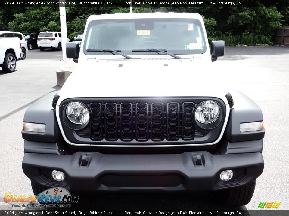 Bright White 2024 Jeep Wrangler 4-Door Sport S 4x4 Photo #9