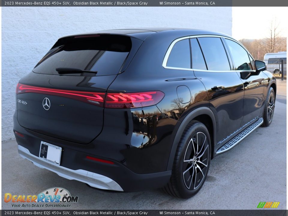 2023 Mercedes-Benz EQS 450+ SUV Obsidian Black Metallic / Black/Space Gray Photo #7