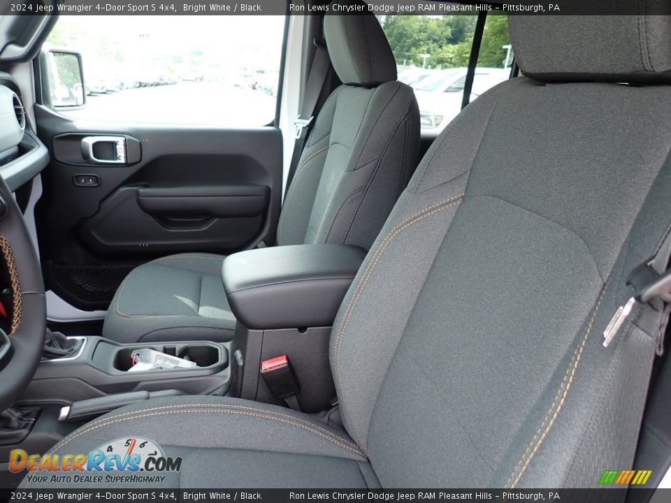 Front Seat of 2024 Jeep Wrangler 4-Door Sport S 4x4 Photo #11