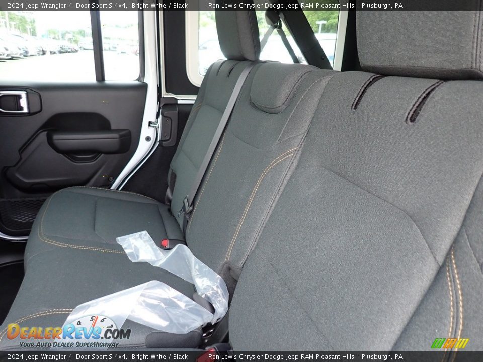 Rear Seat of 2024 Jeep Wrangler 4-Door Sport S 4x4 Photo #12