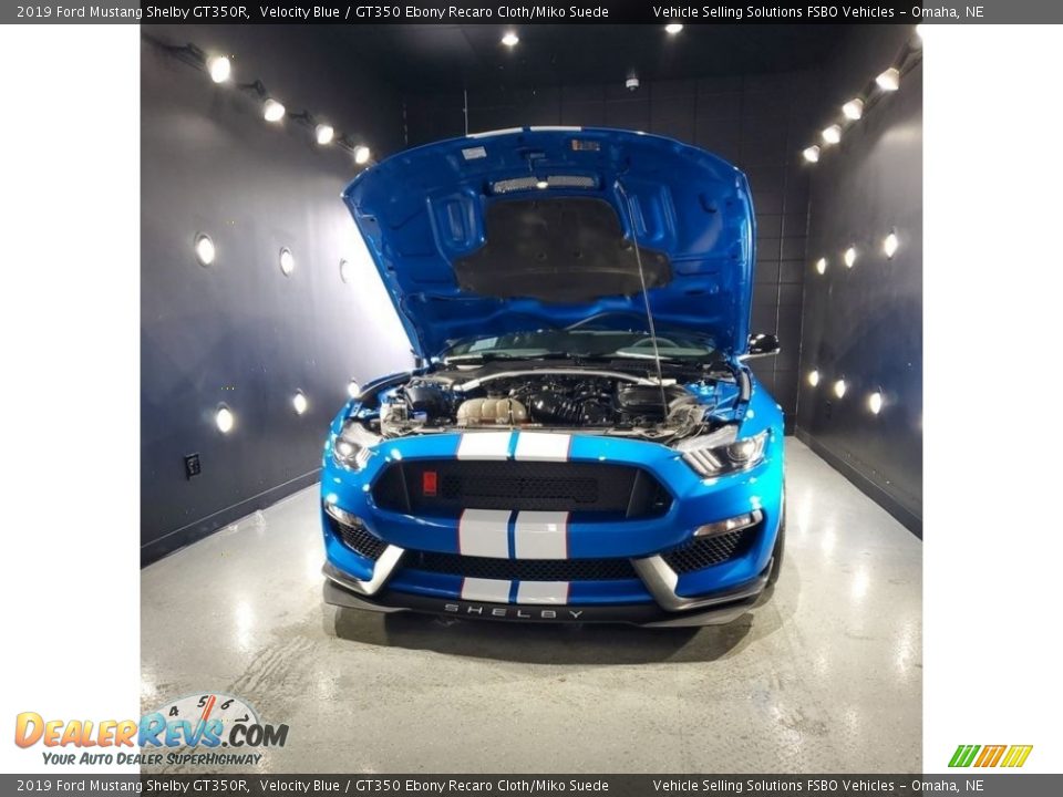 2019 Ford Mustang Shelby GT350R Velocity Blue / GT350 Ebony Recaro Cloth/Miko Suede Photo #2