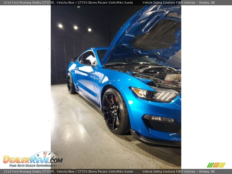 2019 Ford Mustang Shelby GT350R Velocity Blue / GT350 Ebony Recaro Cloth/Miko Suede Photo #3