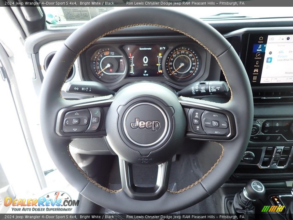 2024 Jeep Wrangler 4-Door Sport S 4x4 Steering Wheel Photo #17