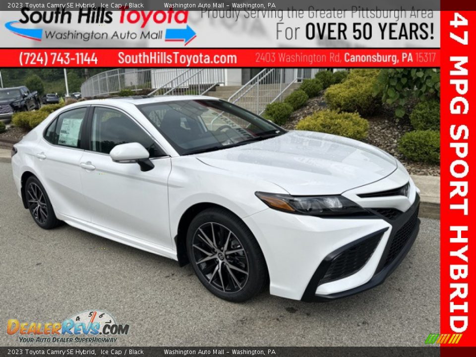 2023 Toyota Camry SE Hybrid Ice Cap / Black Photo #1