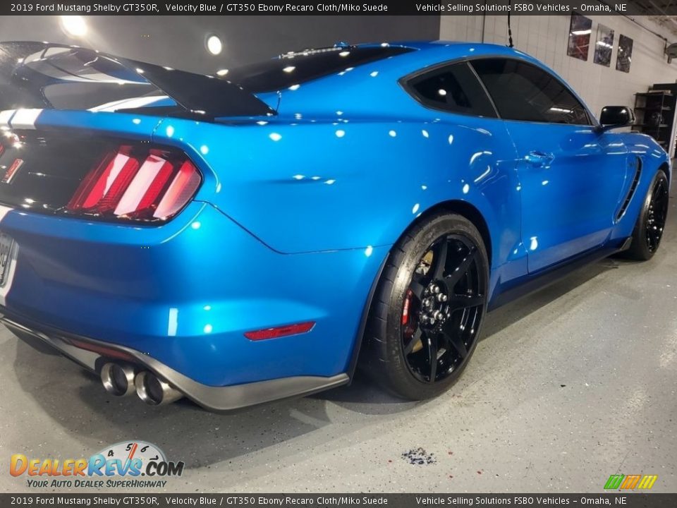 2019 Ford Mustang Shelby GT350R Velocity Blue / GT350 Ebony Recaro Cloth/Miko Suede Photo #8