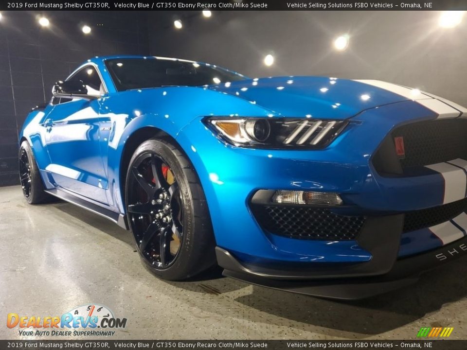 2019 Ford Mustang Shelby GT350R Velocity Blue / GT350 Ebony Recaro Cloth/Miko Suede Photo #9
