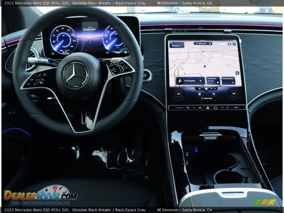 2023 Mercedes-Benz EQS 450+ SUV Obsidian Black Metallic / Black/Space Gray Photo #19