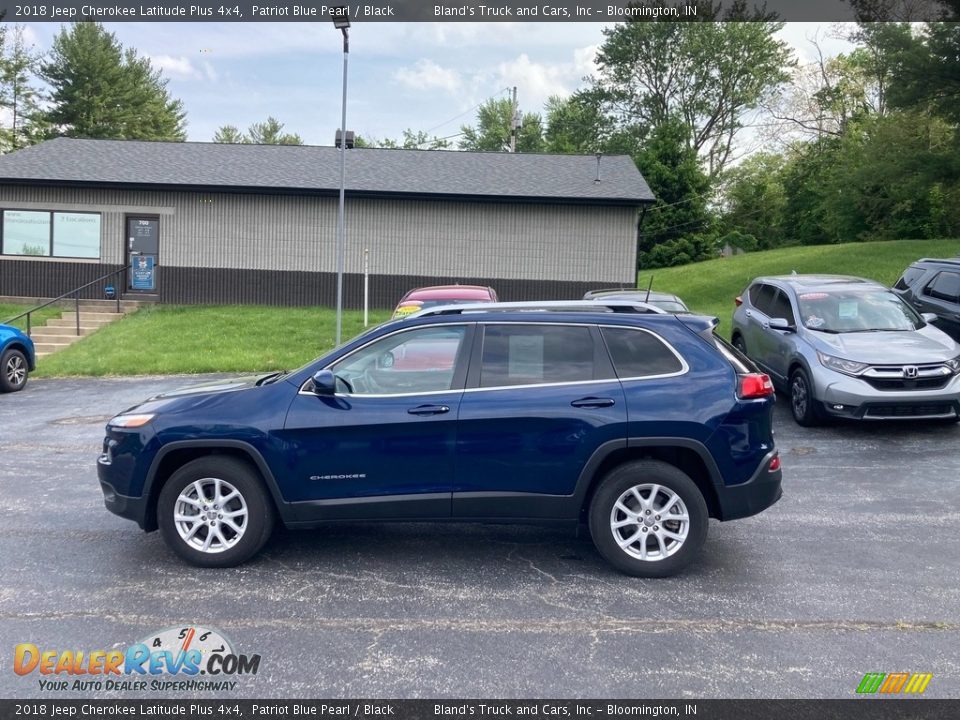 2018 Jeep Cherokee Latitude Plus 4x4 Patriot Blue Pearl / Black Photo #1