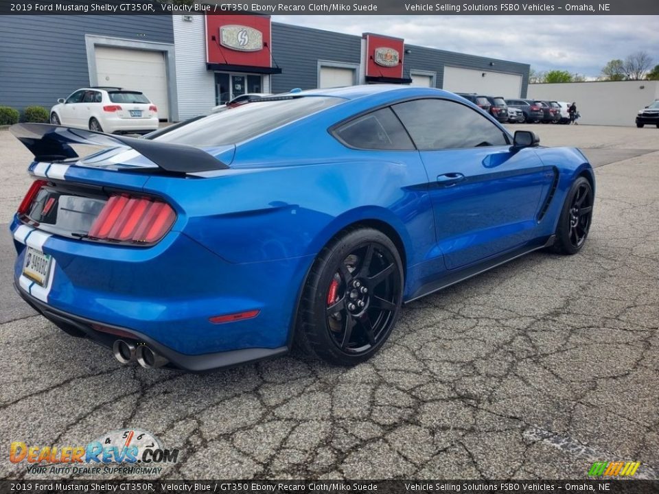 2019 Ford Mustang Shelby GT350R Velocity Blue / GT350 Ebony Recaro Cloth/Miko Suede Photo #14