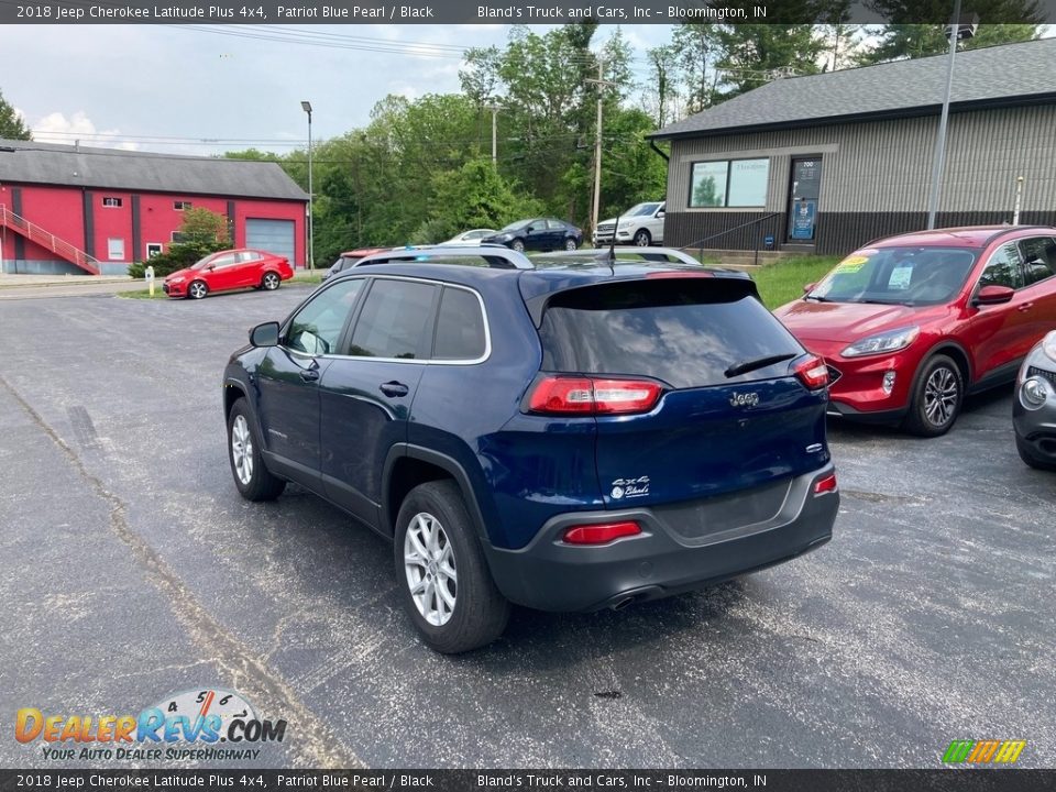 2018 Jeep Cherokee Latitude Plus 4x4 Patriot Blue Pearl / Black Photo #4