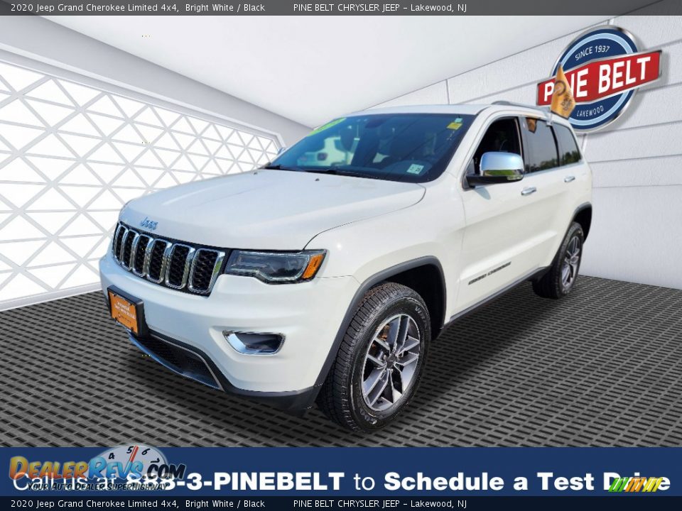 2020 Jeep Grand Cherokee Limited 4x4 Bright White / Black Photo #1