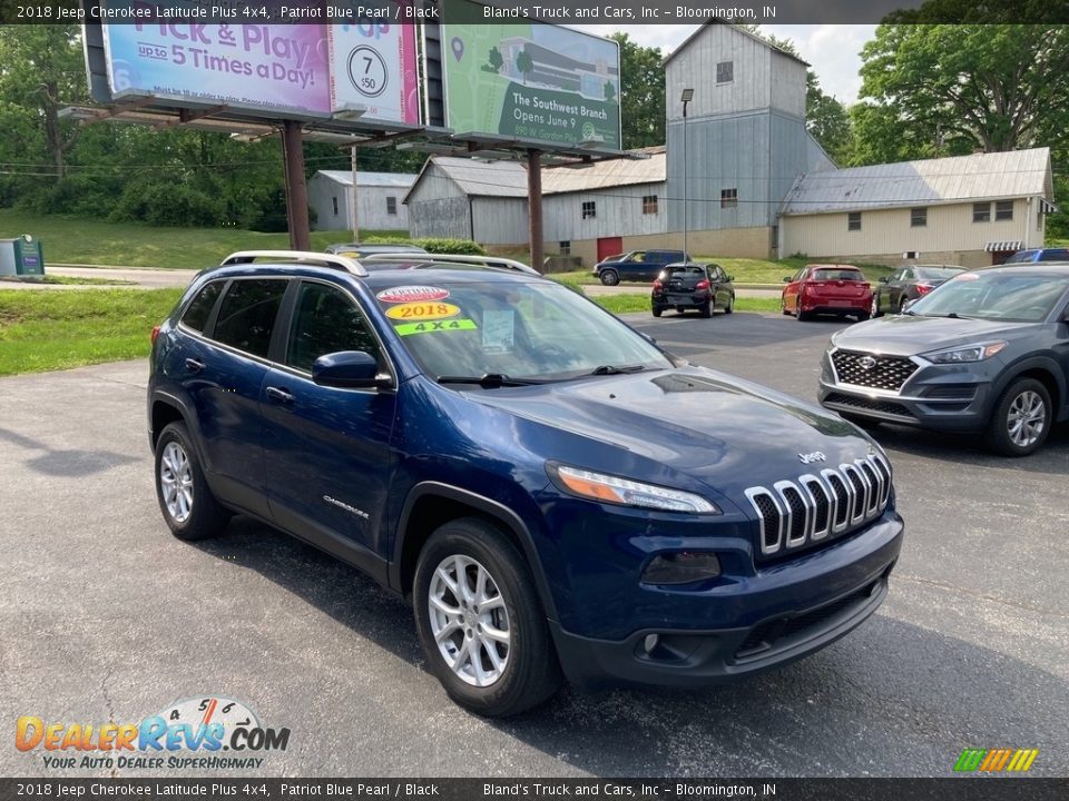 2018 Jeep Cherokee Latitude Plus 4x4 Patriot Blue Pearl / Black Photo #6