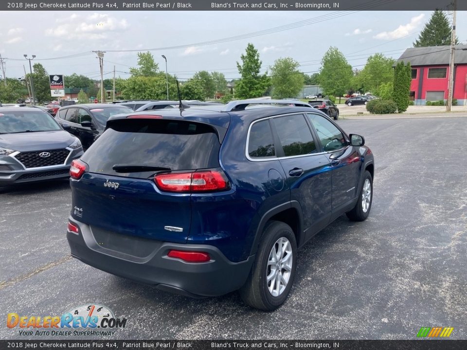 2018 Jeep Cherokee Latitude Plus 4x4 Patriot Blue Pearl / Black Photo #7