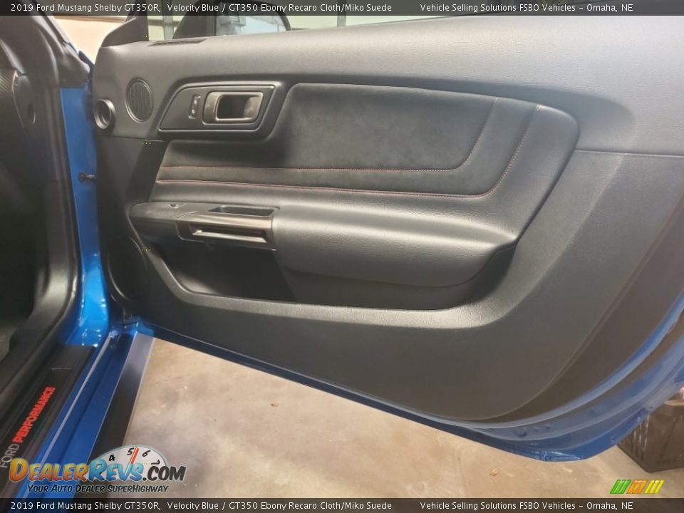 2019 Ford Mustang Shelby GT350R Velocity Blue / GT350 Ebony Recaro Cloth/Miko Suede Photo #22