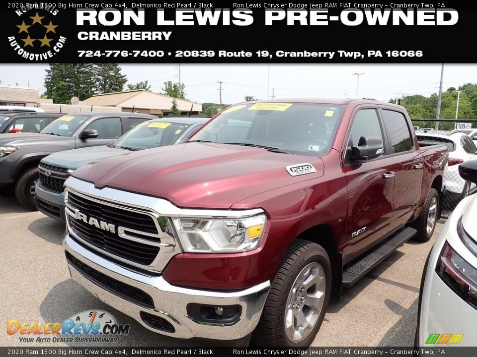 2020 Ram 1500 Big Horn Crew Cab 4x4 Delmonico Red Pearl / Black Photo #1