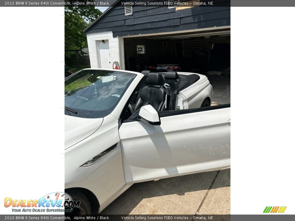 2013 BMW 6 Series 640i Convertible Alpine White / Black Photo #9