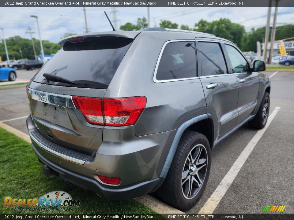 2012 Jeep Grand Cherokee Overland 4x4 Mineral Gray Metallic / New Saddle/Black Photo #4