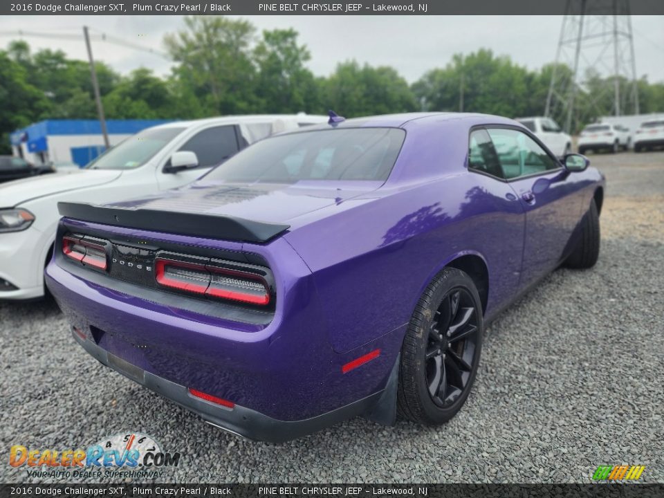 2016 Dodge Challenger SXT Plum Crazy Pearl / Black Photo #3