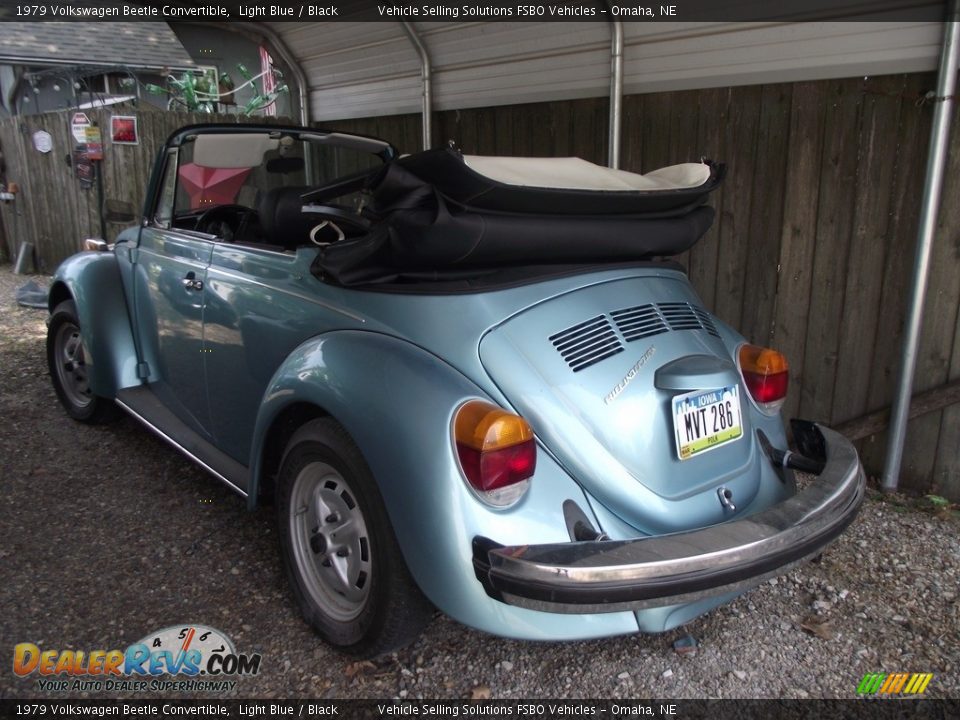 1979 Volkswagen Beetle Convertible Light Blue / Black Photo #2