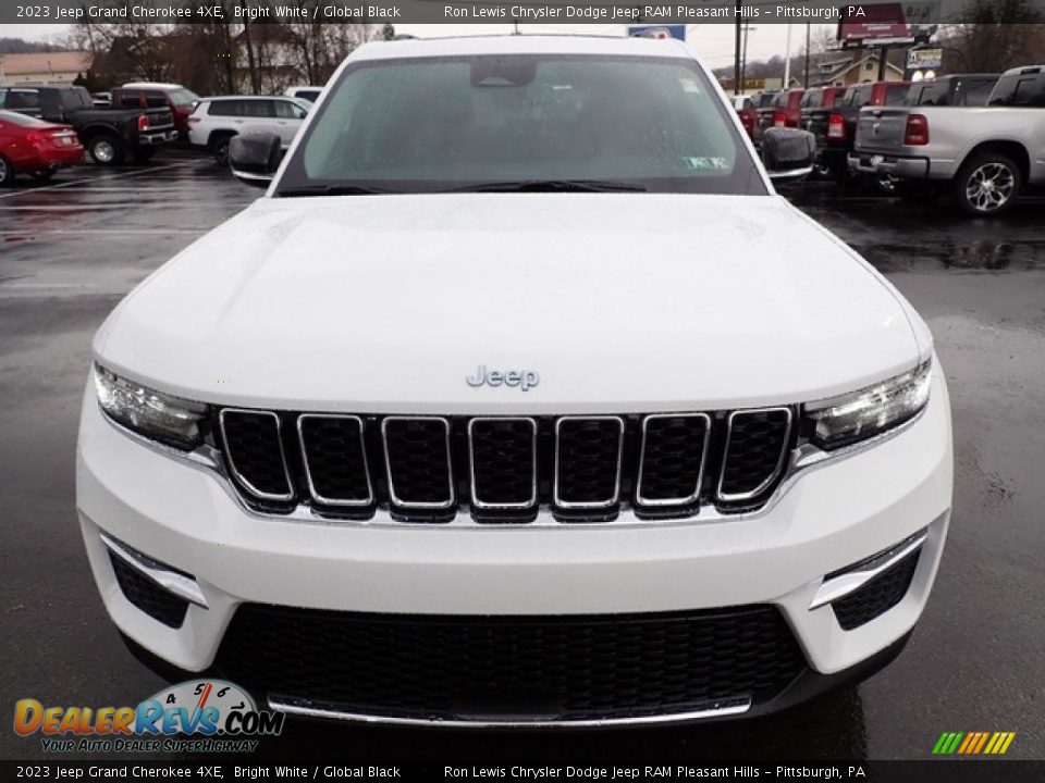 2023 Jeep Grand Cherokee 4XE Bright White / Global Black Photo #9