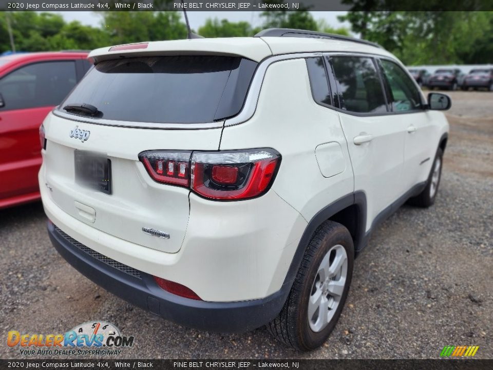 2020 Jeep Compass Latitude 4x4 White / Black Photo #3