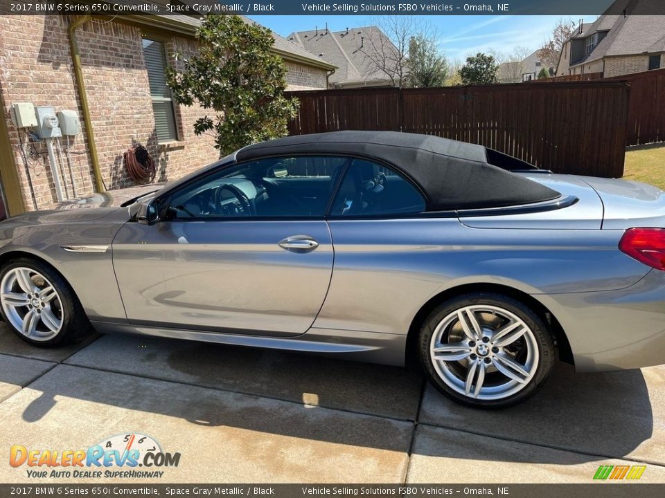 2017 BMW 6 Series 650i Convertible Space Gray Metallic / Black Photo #1