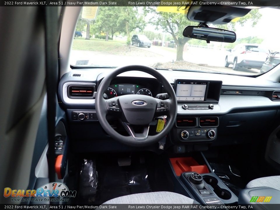 2022 Ford Maverick XLT Area 51 / Navy Pier/Medium Dark Slate Photo #14