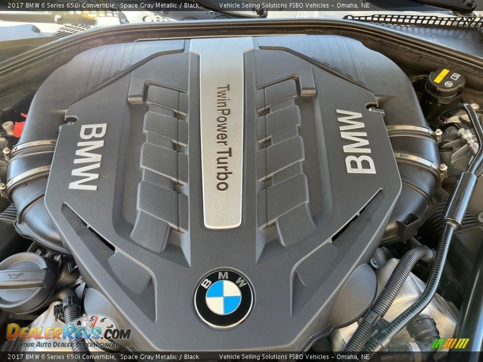2017 BMW 6 Series 650i Convertible Space Gray Metallic / Black Photo #16
