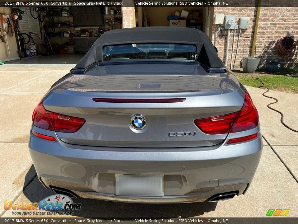 2017 BMW 6 Series 650i Convertible Space Gray Metallic / Black Photo #17