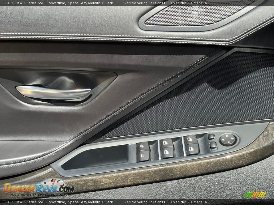 2017 BMW 6 Series 650i Convertible Space Gray Metallic / Black Photo #22