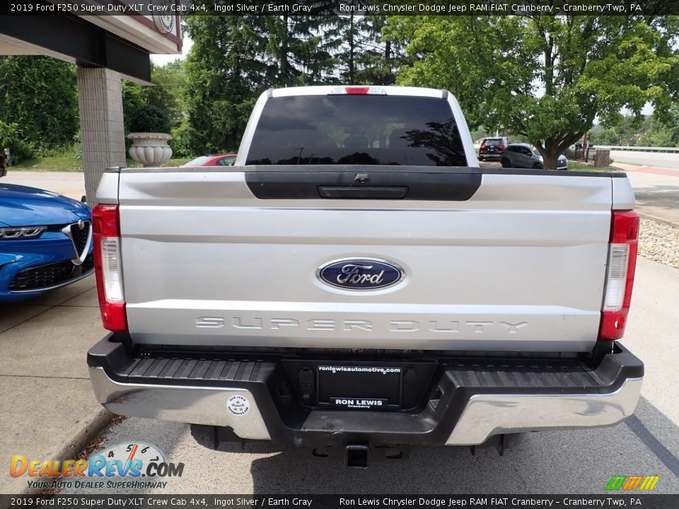 2019 Ford F250 Super Duty XLT Crew Cab 4x4 Ingot Silver / Earth Gray Photo #6