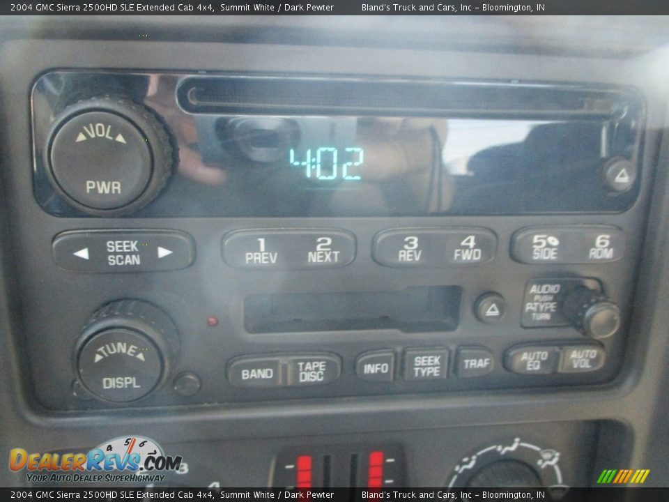 2004 GMC Sierra 2500HD SLE Extended Cab 4x4 Summit White / Dark Pewter Photo #20