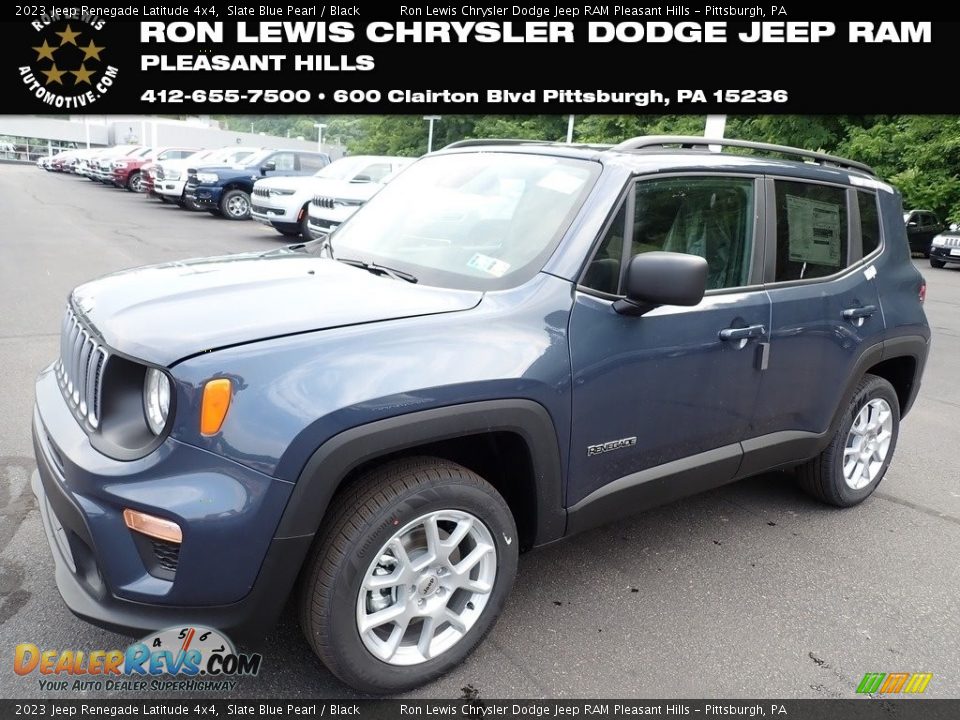 2023 Jeep Renegade Latitude 4x4 Slate Blue Pearl / Black Photo #1