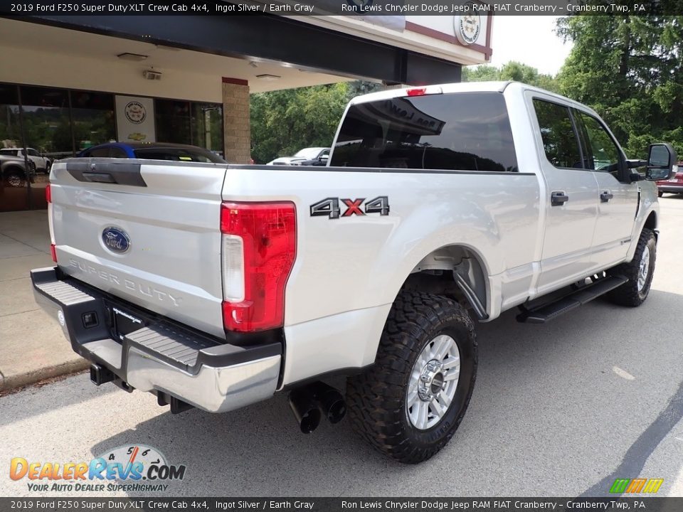 2019 Ford F250 Super Duty XLT Crew Cab 4x4 Ingot Silver / Earth Gray Photo #8