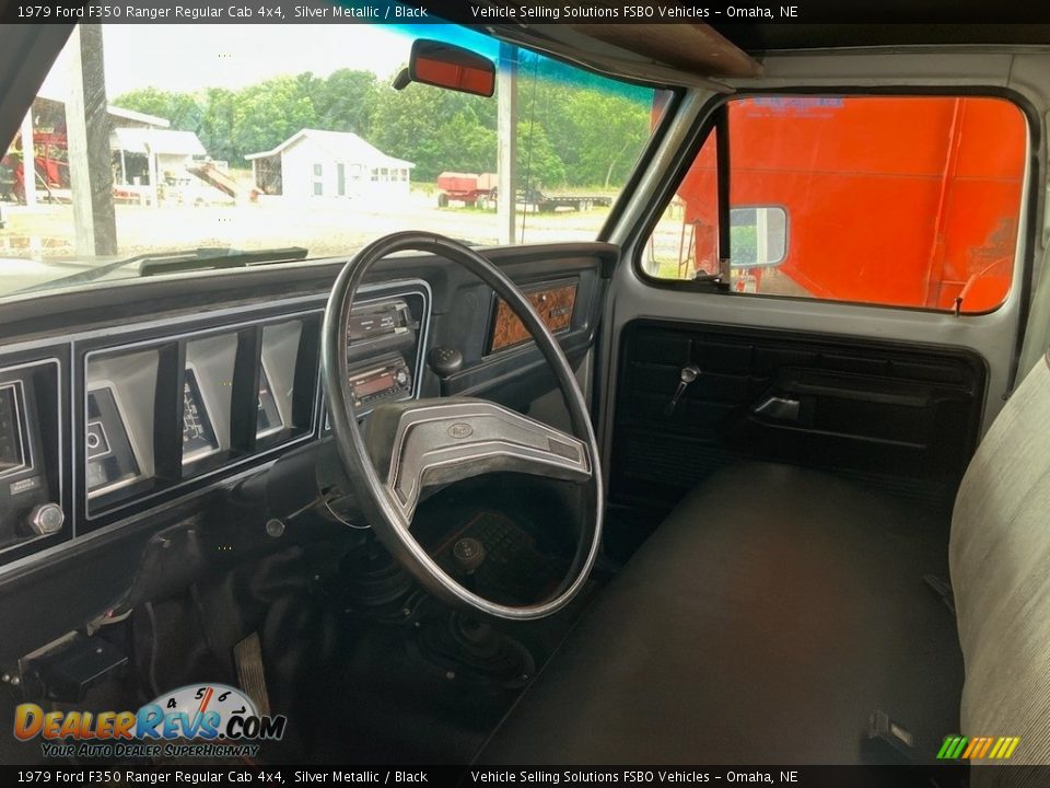 Black Interior - 1979 Ford F350 Ranger Regular Cab 4x4 Photo #6