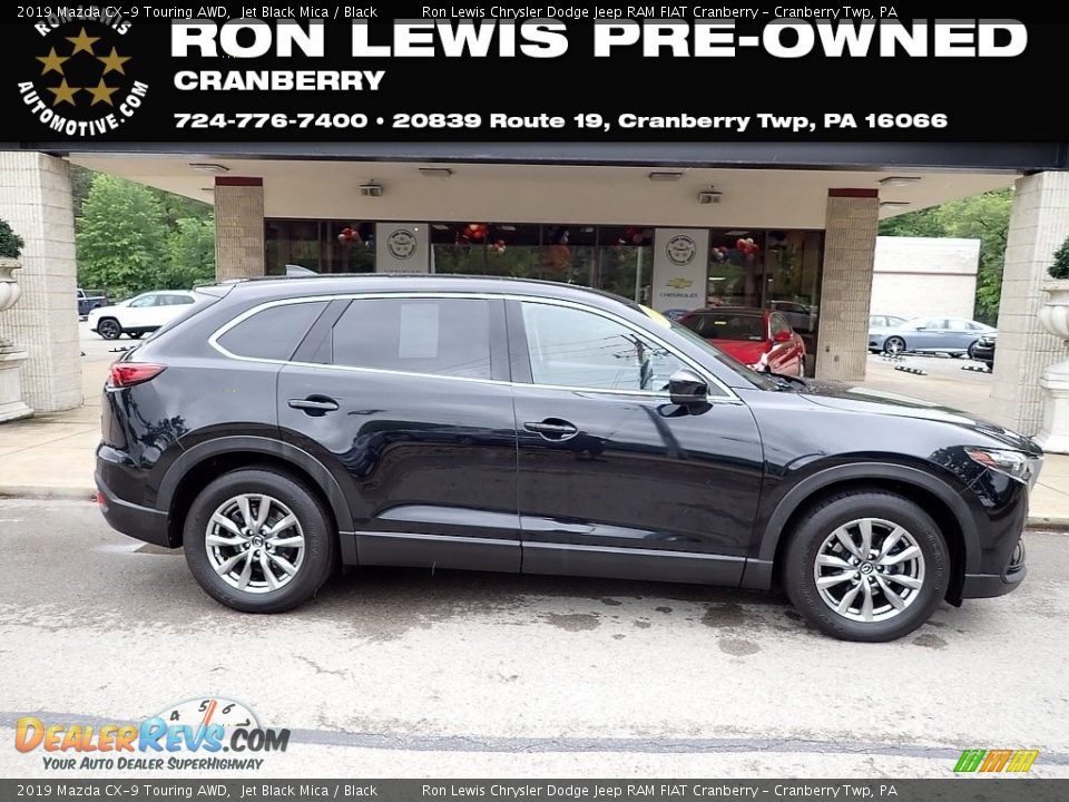 2019 Mazda CX-9 Touring AWD Jet Black Mica / Black Photo #1