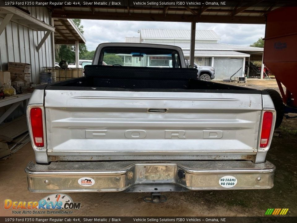 1979 Ford F350 Ranger Regular Cab 4x4 Silver Metallic / Black Photo #13