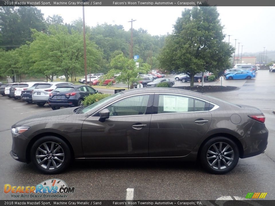 2018 Mazda Mazda6 Sport Machine Gray Metallic / Sand Photo #5