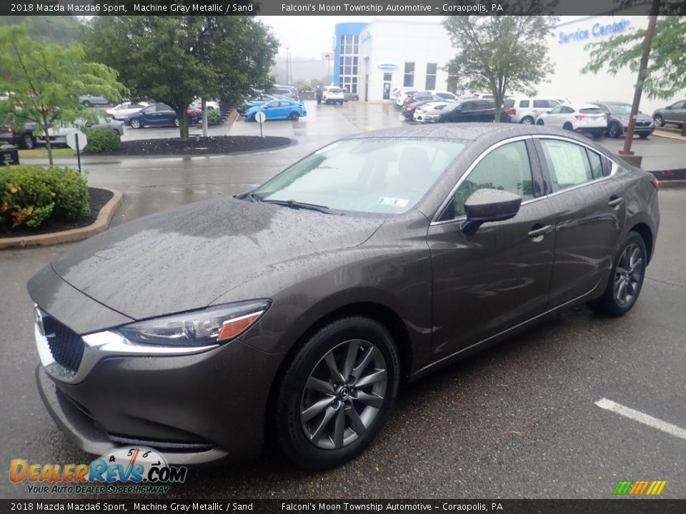 2018 Mazda Mazda6 Sport Machine Gray Metallic / Sand Photo #6