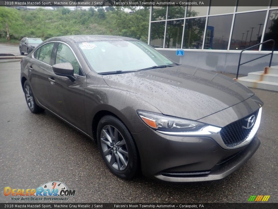 2018 Mazda Mazda6 Sport Machine Gray Metallic / Sand Photo #8