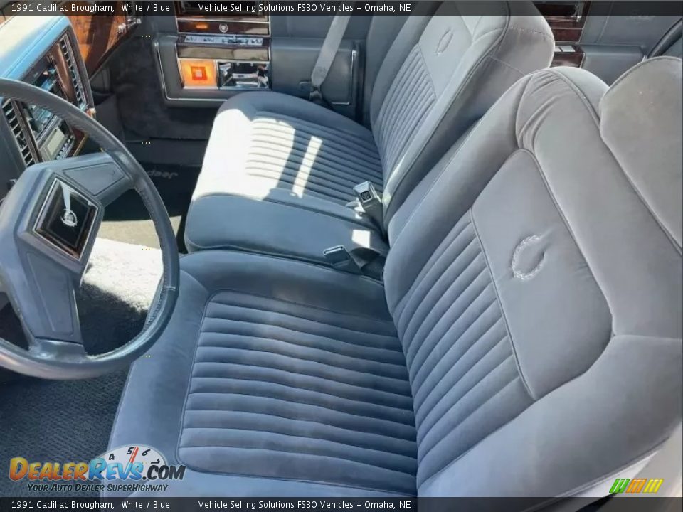 Blue Interior - 1991 Cadillac Brougham  Photo #5