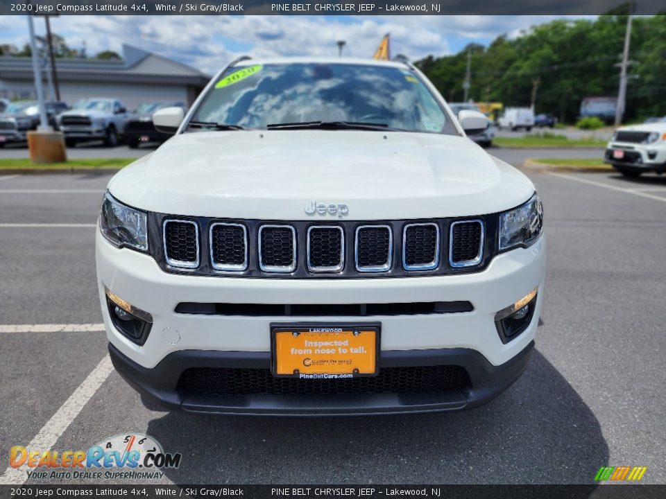 2020 Jeep Compass Latitude 4x4 White / Ski Gray/Black Photo #22